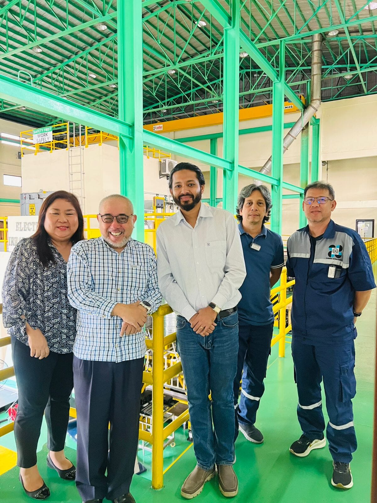 Team at Electron Beam Irradiation Facility